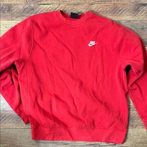 Nike Men's Bold Red Crewneck Sweater